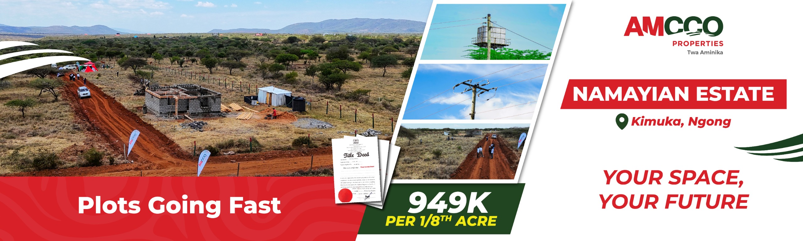 Affordable plots for sale in Nairobi, Kikuyu, Ngong.